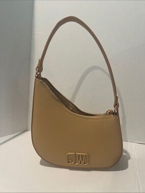 Jason Wu Smooth Tan Shoulder Bag with Raised Logo